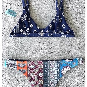 Reversible Floral Print Bikini